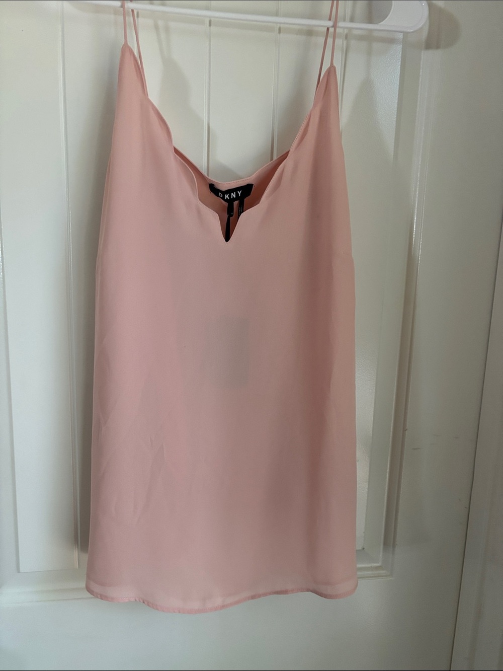 DKNY Blush Pink V-Notch Spaghetti Strap Camisole